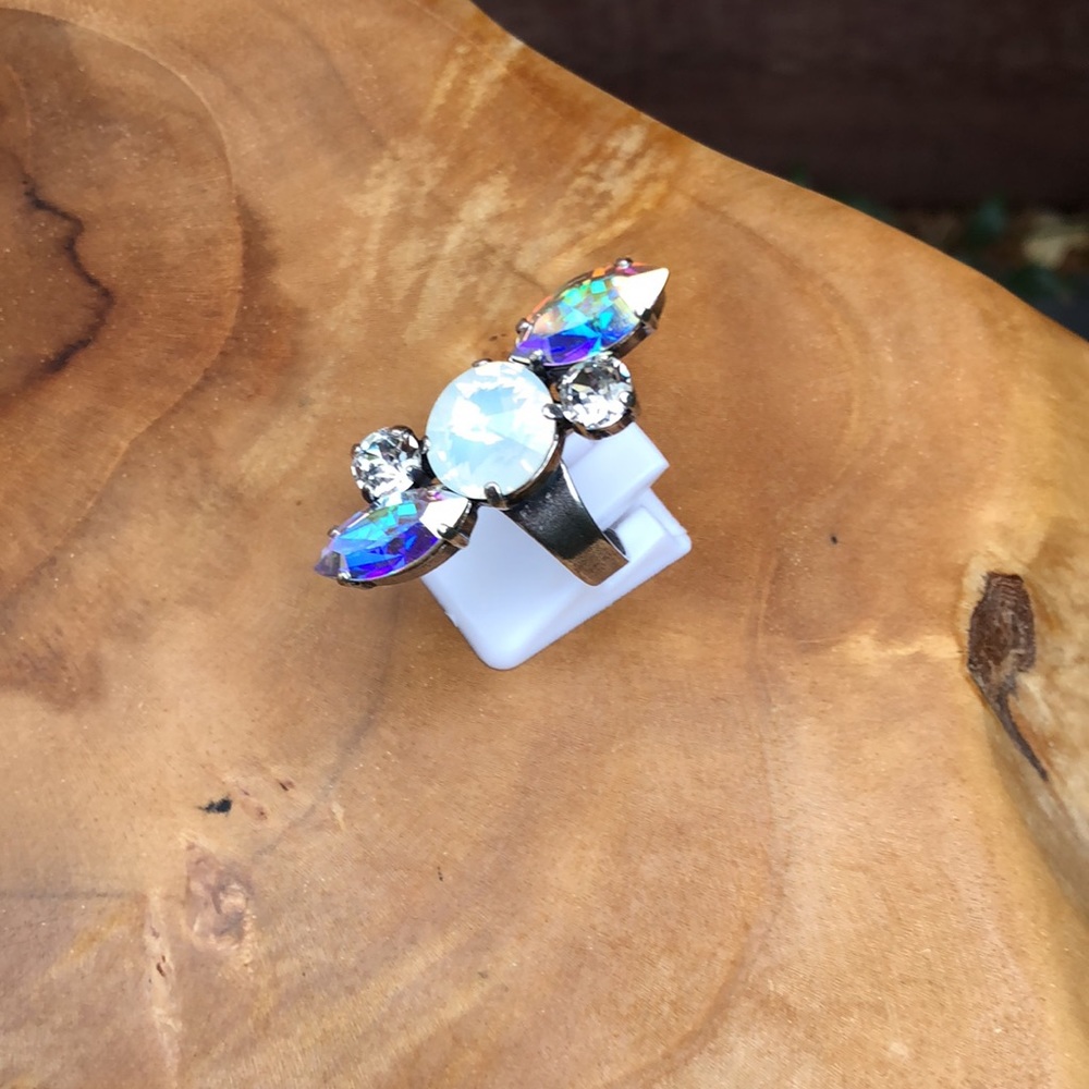 Gorgeous Boho/Tribal Crystal Statement Ring - Picture 6 of 14